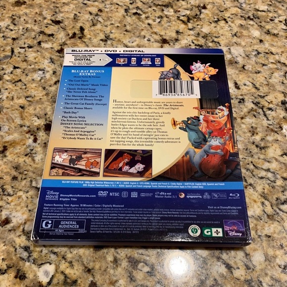 The Aristocats Blu-ray and DVD - Picture 2 of 2